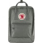 Fjallraven Kånken Rucksäcke | Damen|Herren KÅnken Re-Wool Laptop 15" Granite Grey