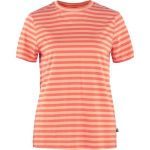 Fjallraven T-Shirts & Tops | Damen Art Striped T-shirt W Cotton Sky-Poppy Fields