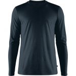 Fjallraven T-Shirts & Tops | Herren Abisko Wool LS M Dark Navy